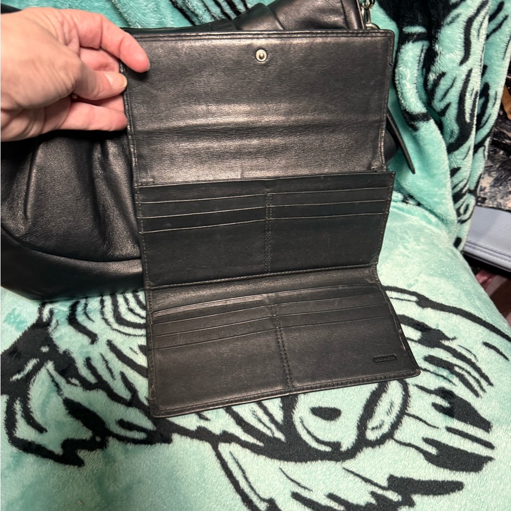 Coach Black Leather Wallet